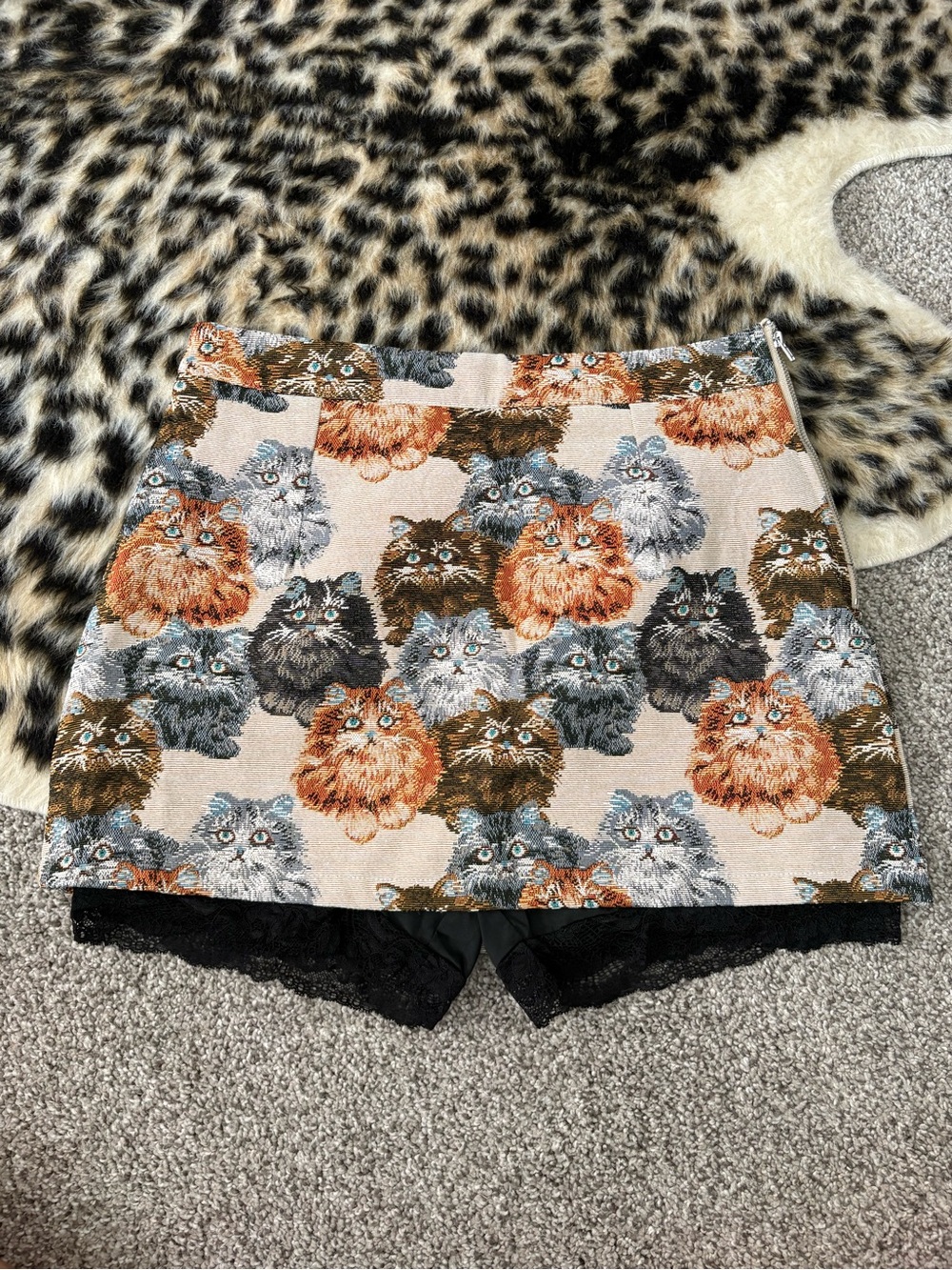Dressed in LALA Twinkle Toes Jacquard Skort in Precious Persians